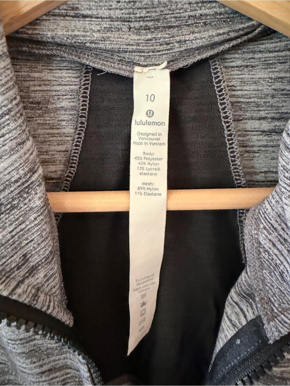 Lululemon Define Jacket Heather Grey Space Dye Athleisure Athletic Full Zip 10 - Picture 5 of 8